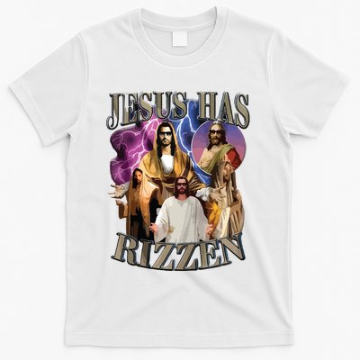 Jesus Has Rizzen He Is Rizzen Jesus Rizz T-Shirt