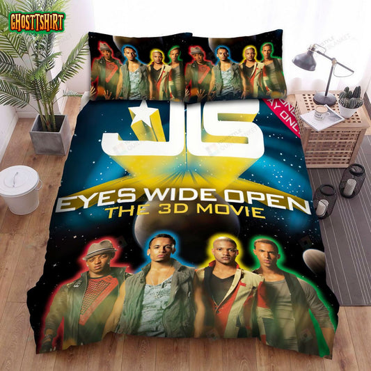 Jls Band Eyes Wide Open Bed Sheets Spread Comforter Duvet Cover Bedding Set