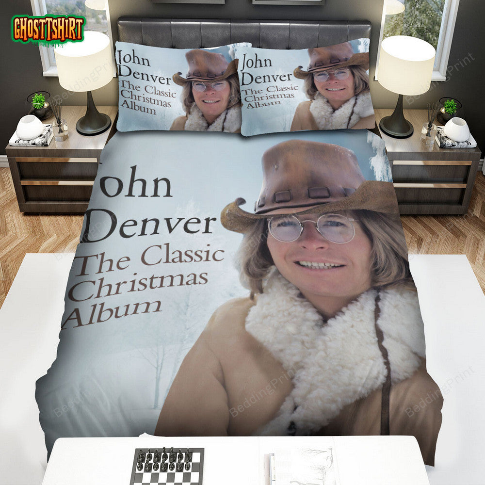 John Denver The Classic Christmas Album Bed Sheets Duvet Cover Bedding Set