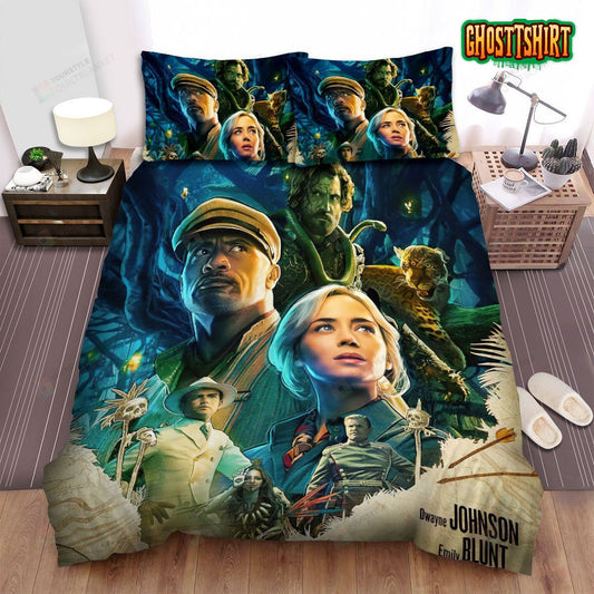 Jungle Cruise Movie Poster 3 Bed Sheets Duvet Cover Bedding Set