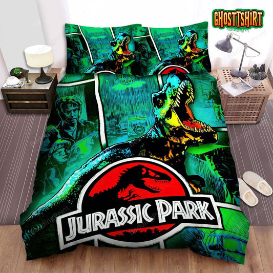 Jurassic Park Movie Poster Iii Bed Sheets Duvet Cover Bedding Set