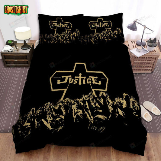Justice Band Album Cover Bed Sheets Spread Comforter Duvet Cover Bedding Set
