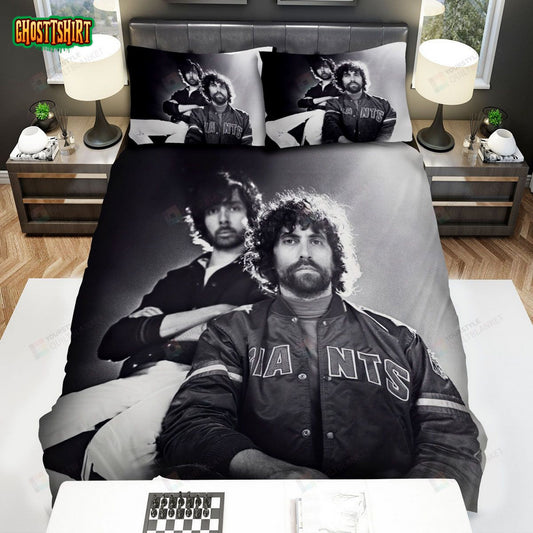 Justice Band Black & White Photo Bed Sheets Spread Comforter Duvet Cover Bedding Set