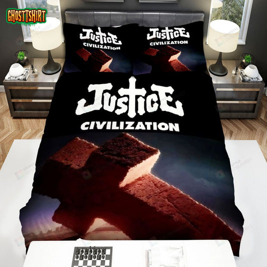Justice Band Civilization Cover Album Bed Sheets Spread Comforter Duvet Cover Bedding Set