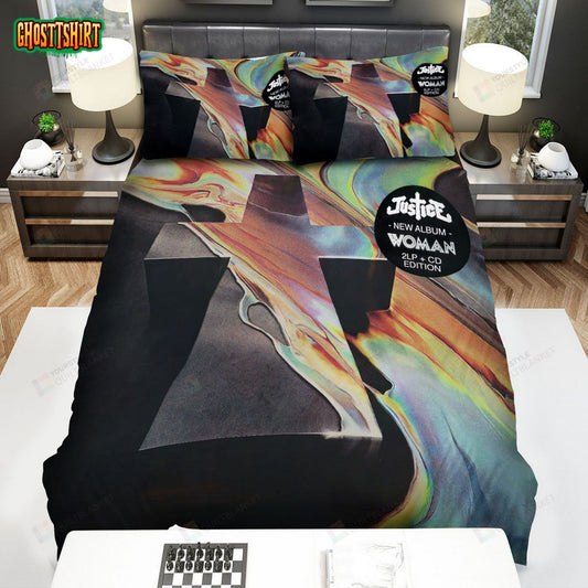 Justice Band Cover Album Bed Sheets Spread Comforter Duvet Cover Bedding Set
