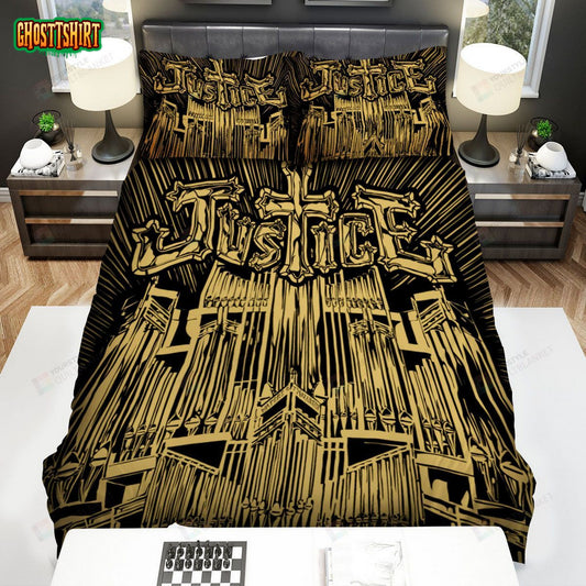 Justice Band Cover Album Photo Bed Sheets Spread Comforter Duvet Cover Bedding Set