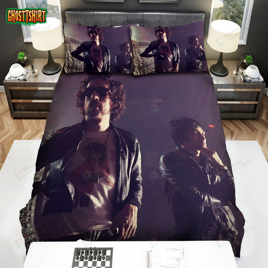 Justice Band Member Picture Bed Sheets Spread Comforter Duvet Cover Bedding Set