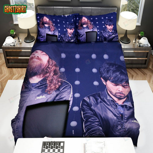 Justice Band Members Photo On Stage Bed Sheets Spread Comforter Duvet Cover Bedding Set