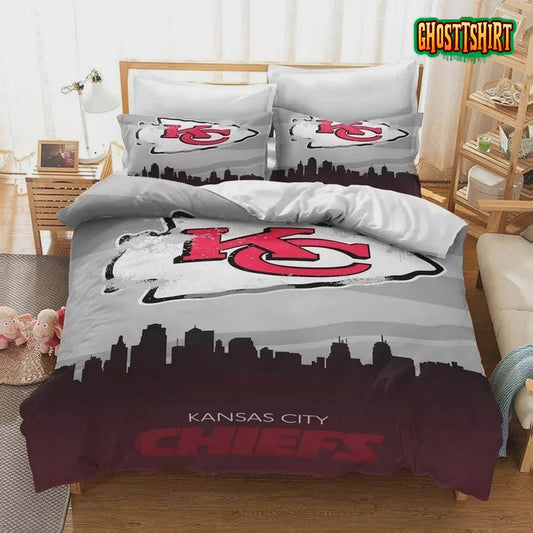 Kansas City Chiefs NFL 3 Duvet Cover Quilt Cover Pillowcase Bedding Set