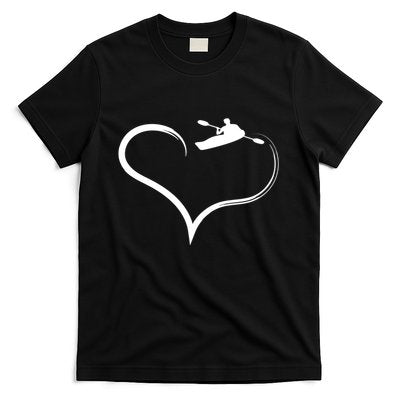Kayaking Heart Kayak Gift T-Shirt
