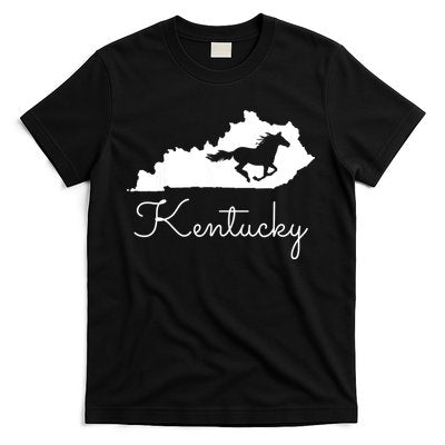 Kentucky Horse Map State T-Shirt