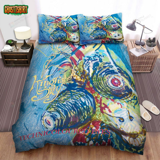 Kingfisher Technicoloured Eyes Album Music Bed Sheets Spread Comforter Duvet Cover Bedding Set