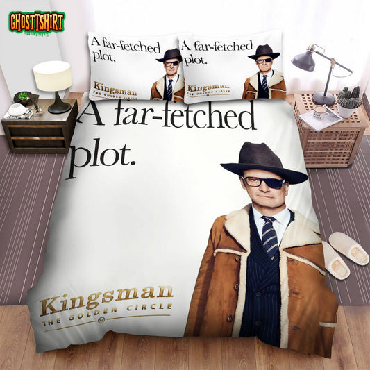 Kingsman The Golden Circle Movie Plot Poster Bed Sheets Spread Comforter Duvet Cover Bedding Set