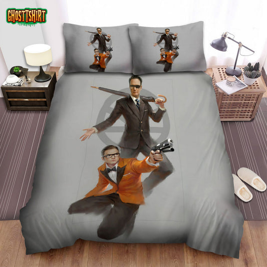 Kingsman The Secret Service Movie Art 2 Bed Sheets Spread Comforter Duvet Cover Bedding Set