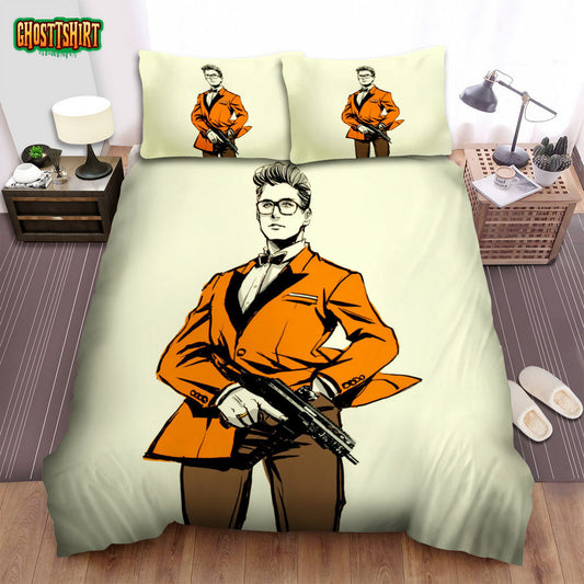Kingsman The Secret Service Movie Art 3 Bed Sheets Spread Comforter Duvet Cover Bedding Set
