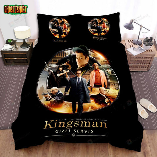 Kingsman The Secret Service Movie Poster 5 Bed Sheets Spread Comforter Duvet Cover Bedding Set