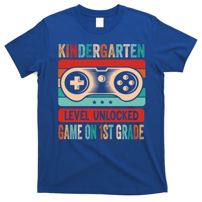 Kindergarten Level Unlocked Game On 1St Grade Video Gamer Meaningful Gift T-Shirt