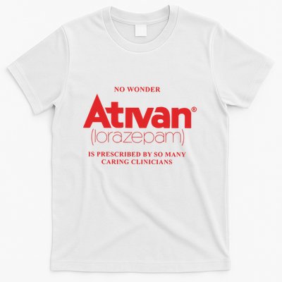 Limited Edition Ativan Lorazepam No Wonder Ash Grey T-Shirt