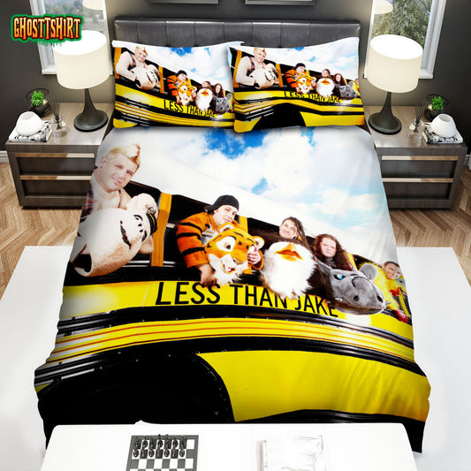 Less Than Jake Music Band On The Bus Bed Sheets Spread Comforter Duvet Cover Bedding Set