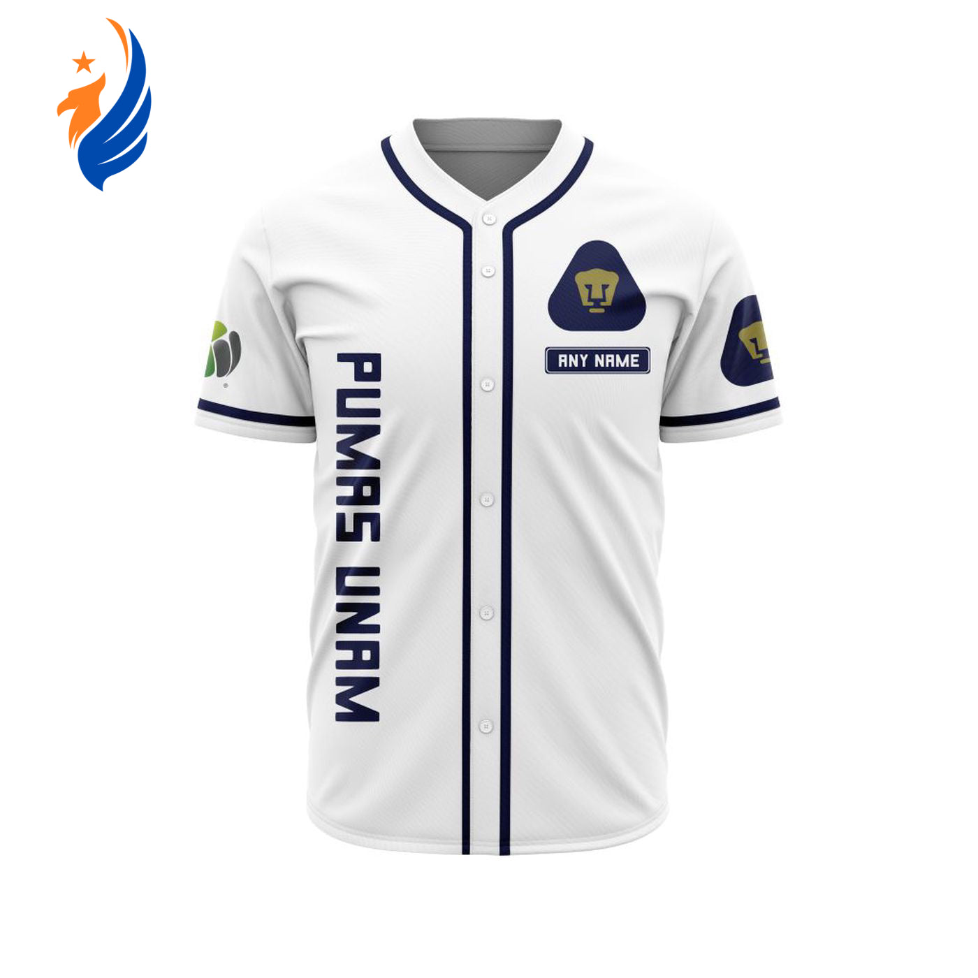LIGA MX Pumas UNAM Personalized Name Baseball Jersey Gift for Men Women - Bafud
