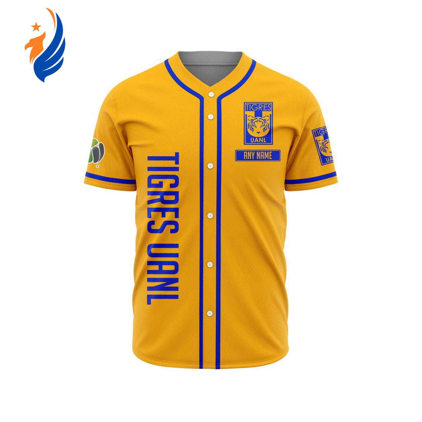 LIGA MX Tigres UANL Personalized Name Baseball Jersey Gift for Men Women - Bafud
