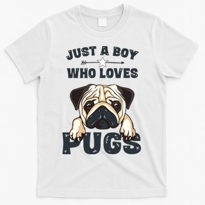 Love Pugs Funny Cute Pug Lover Saying For Boy T-Shirt