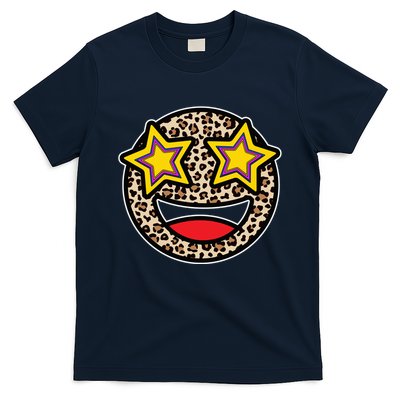 Leopard Star Smiley Face Cute T-Shirt