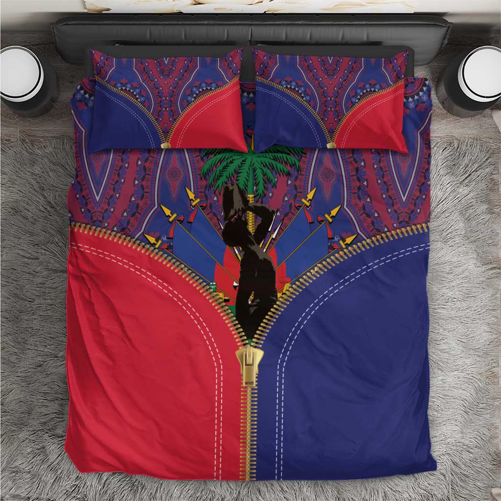 Afro Haiti Heritage Month Bedding Set Zipper Stylized LT01