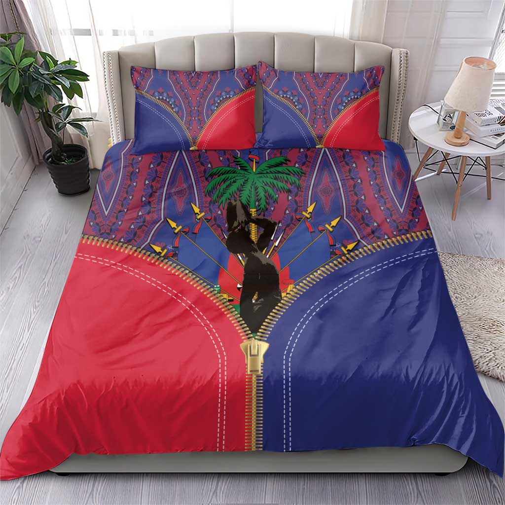 Afro Haiti Heritage Month Bedding Set Zipper Stylized LT01