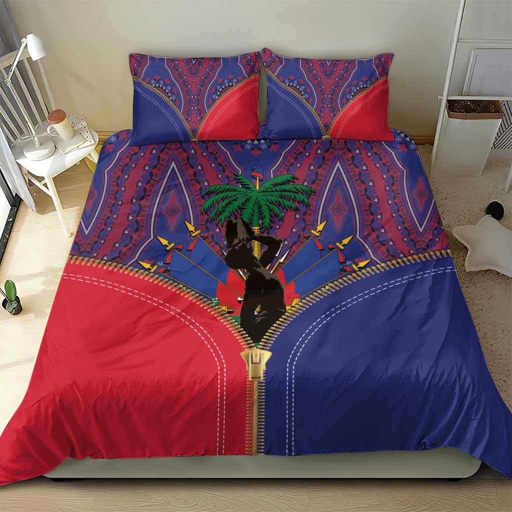 Afro Haiti Heritage Month Bedding Set Zipper Stylized LT01