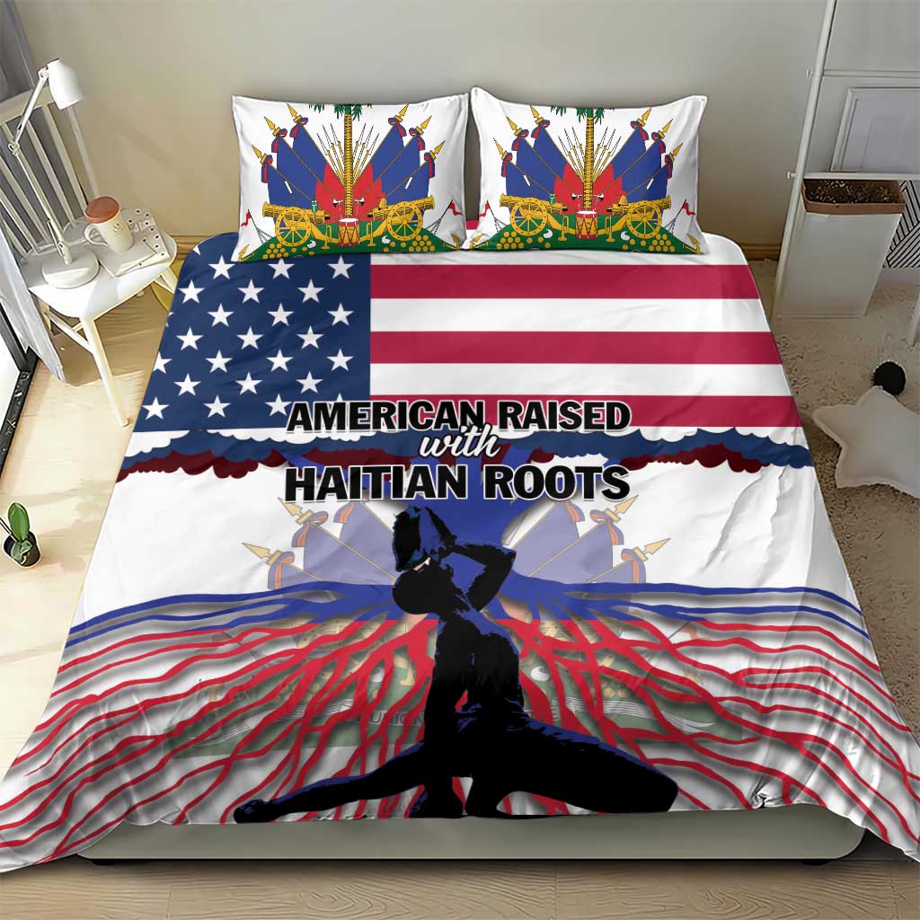 Afro Haiti Heritage Month 2025 Bedding Set American Raised With Haitian Roots LT01