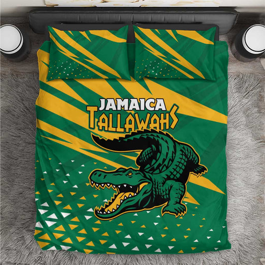Afro Jamaica Cricket Tallawahs Bedding Set Fi Wi Tallawahs Champions LT01