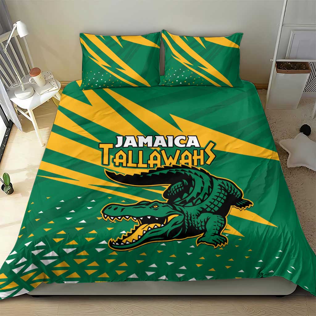Afro Jamaica Cricket Tallawahs Bedding Set Fi Wi Tallawahs Champions LT01