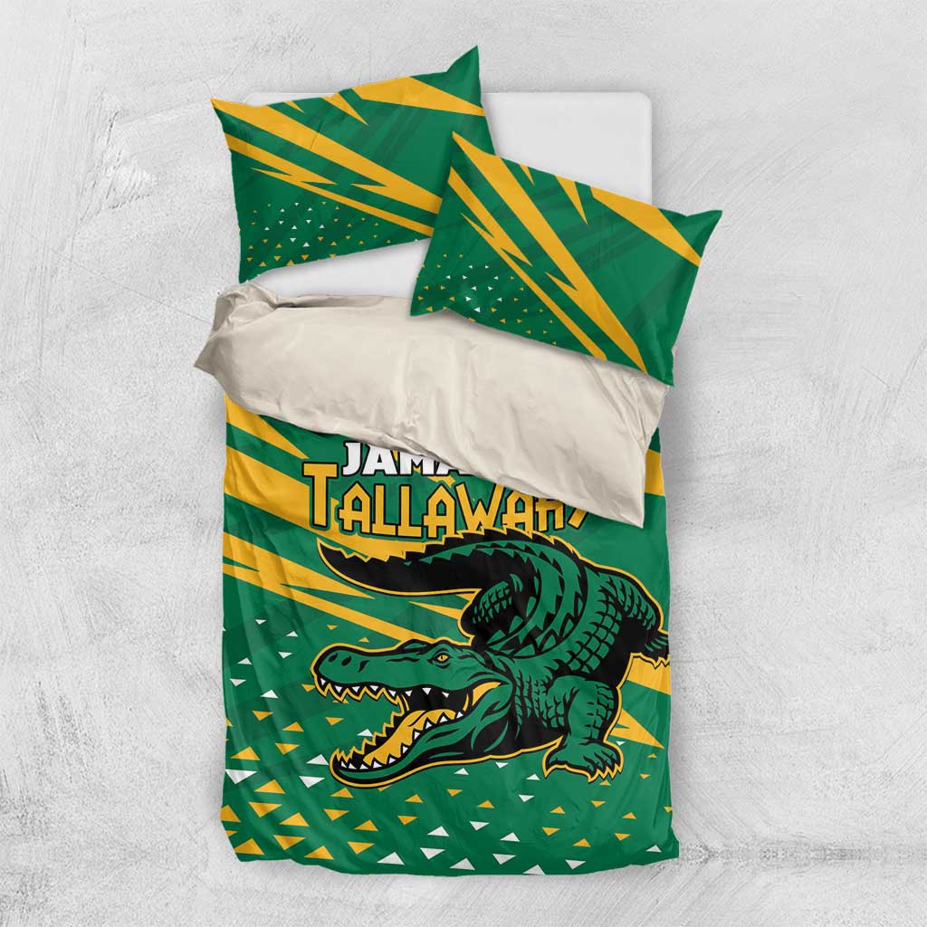 Afro Jamaica Cricket Tallawahs Bedding Set Fi Wi Tallawahs Champions LT01