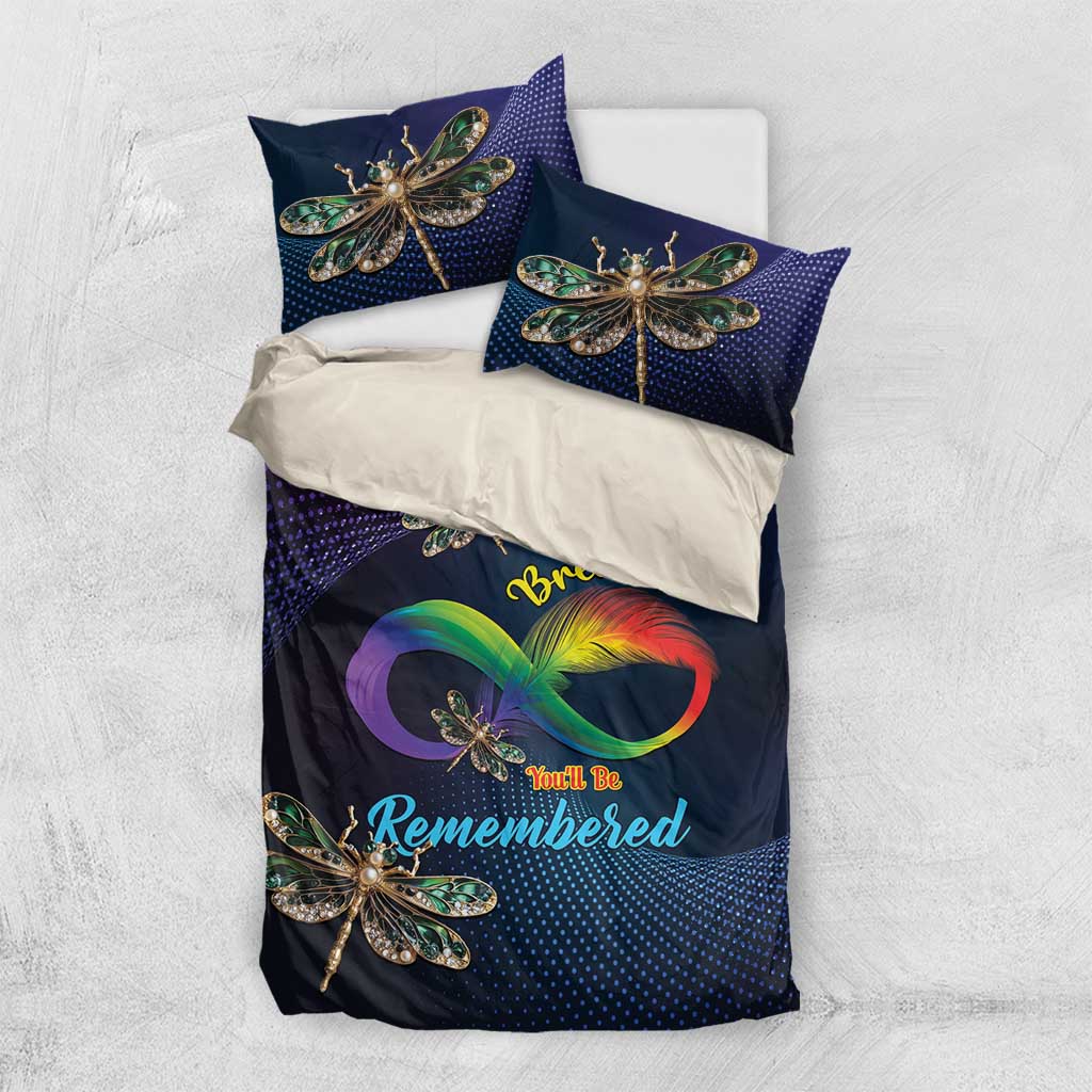As Long As I Breathe You'll Be Remembered Bedding Set Luxury Dragonfly - Feather Infinity LT01