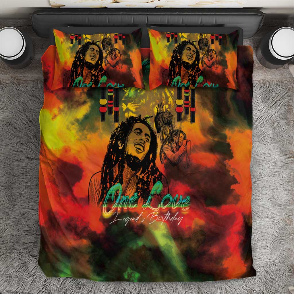 Afro-Jamaican Reggae Legend's Birthday Bedding Set One Love Jamaica LT03