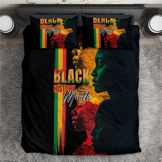 Afro - Black History Month Bedding Set Black Soul - I'm Black Every Month LT03