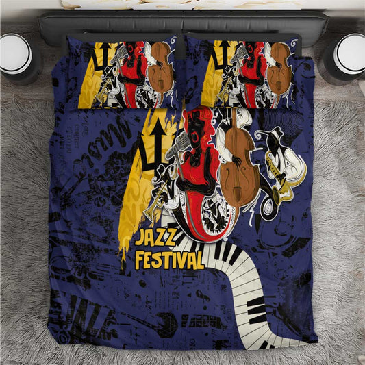 Afro-Barbados Jazz Festival Bedding Set Abstract Jazz Art LT03