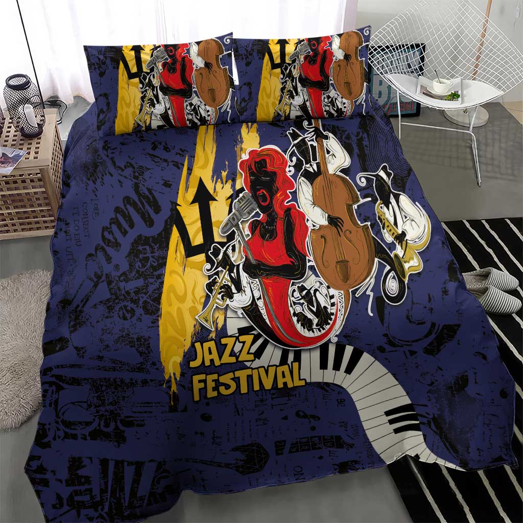 Afro-Barbados Jazz Festival Bedding Set Abstract Jazz Art LT03