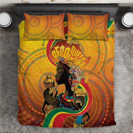Afro Latina Queen Bedding Set The Beauty Of Black Women LT05