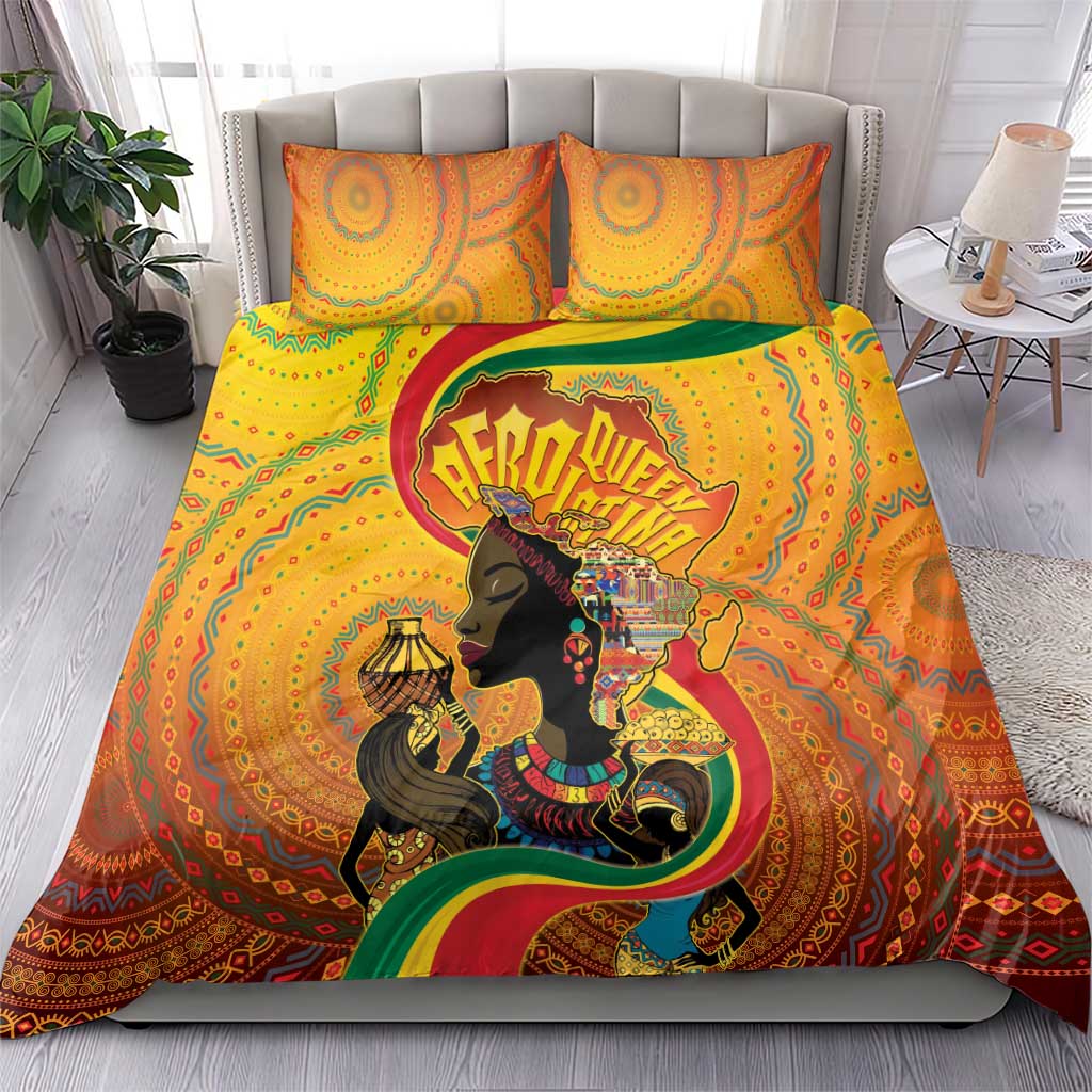 Afro Latina Queen Bedding Set The Beauty Of Black Women LT05