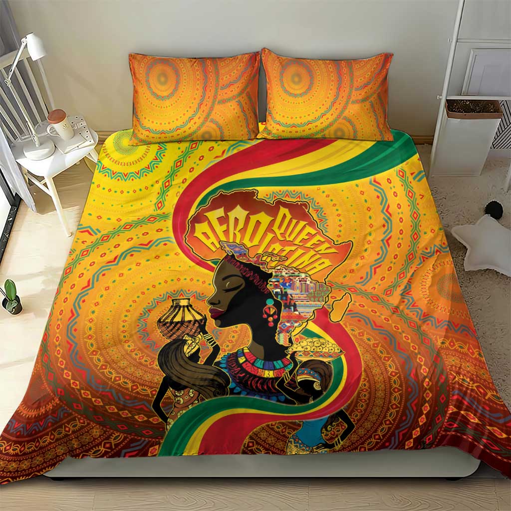 Afro Latina Queen Bedding Set The Beauty Of Black Women LT05