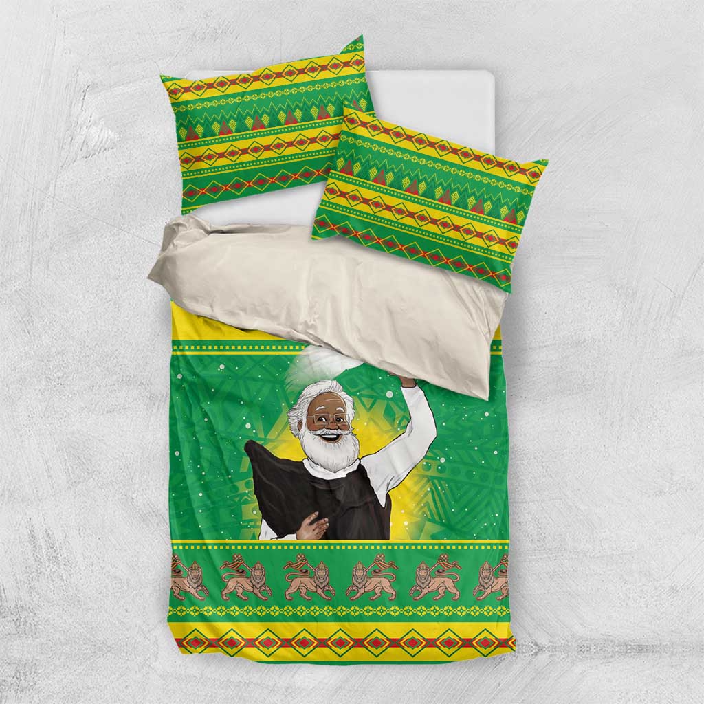Afro Ethiopia Christmas Bedding Set Melkam Gena Yegena Abat LT05