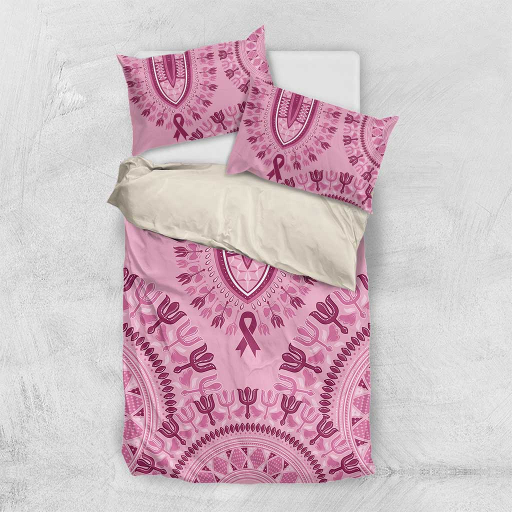 Afro Breast Cancer Awareness Dashiki Bedding Set Glamorous Pink LT7
