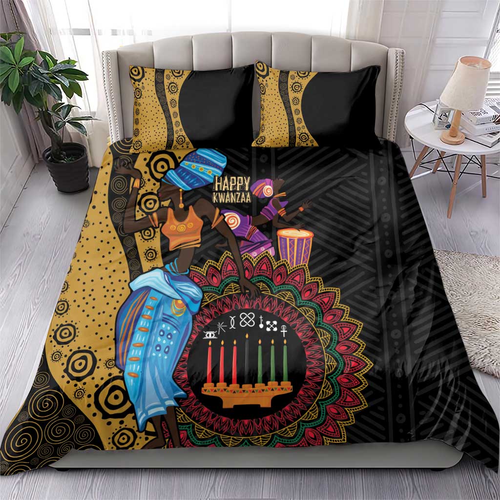 Africa Happy Kwanzaa Bedding Set Tribal Dance LT7