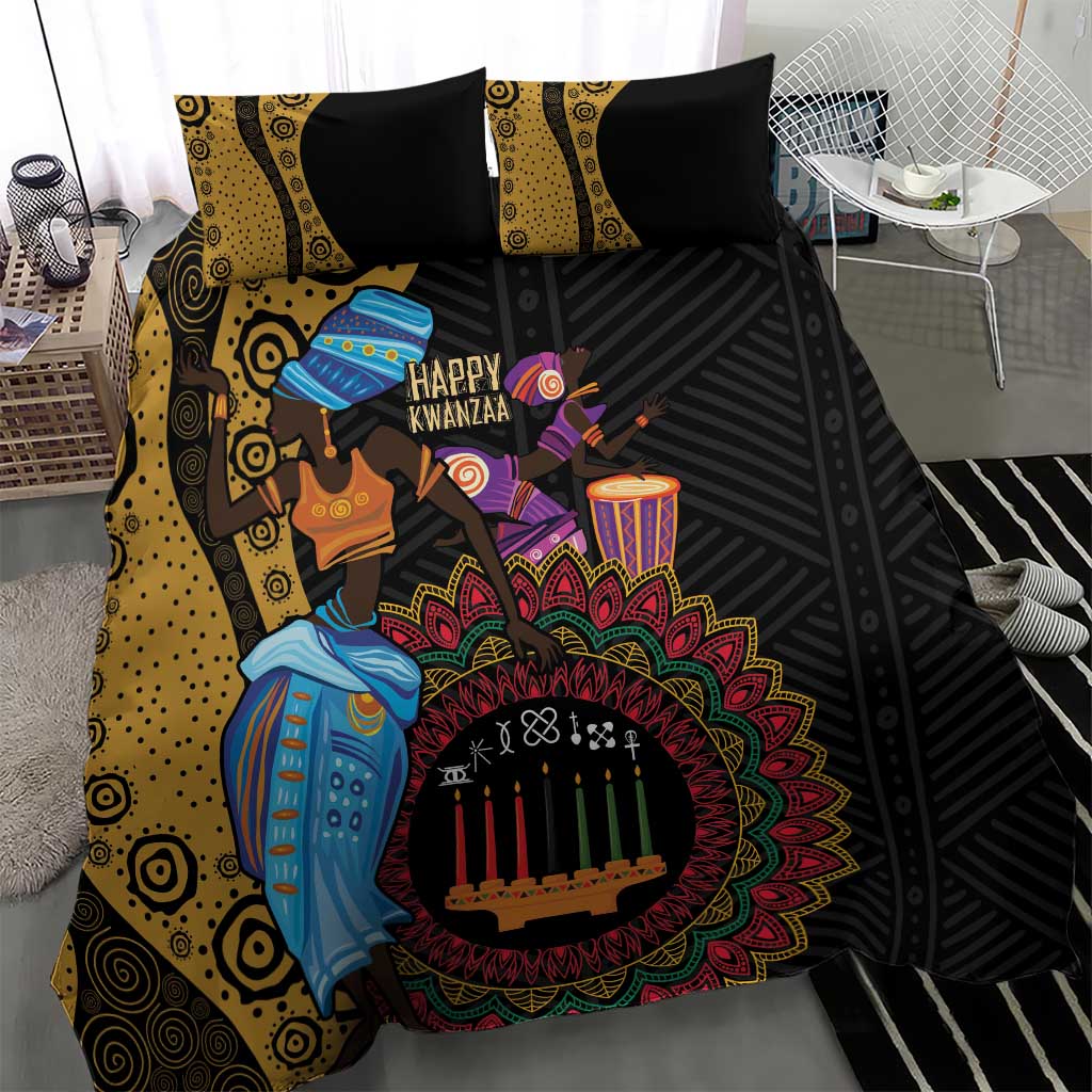 Africa Happy Kwanzaa Bedding Set Tribal Dance LT7