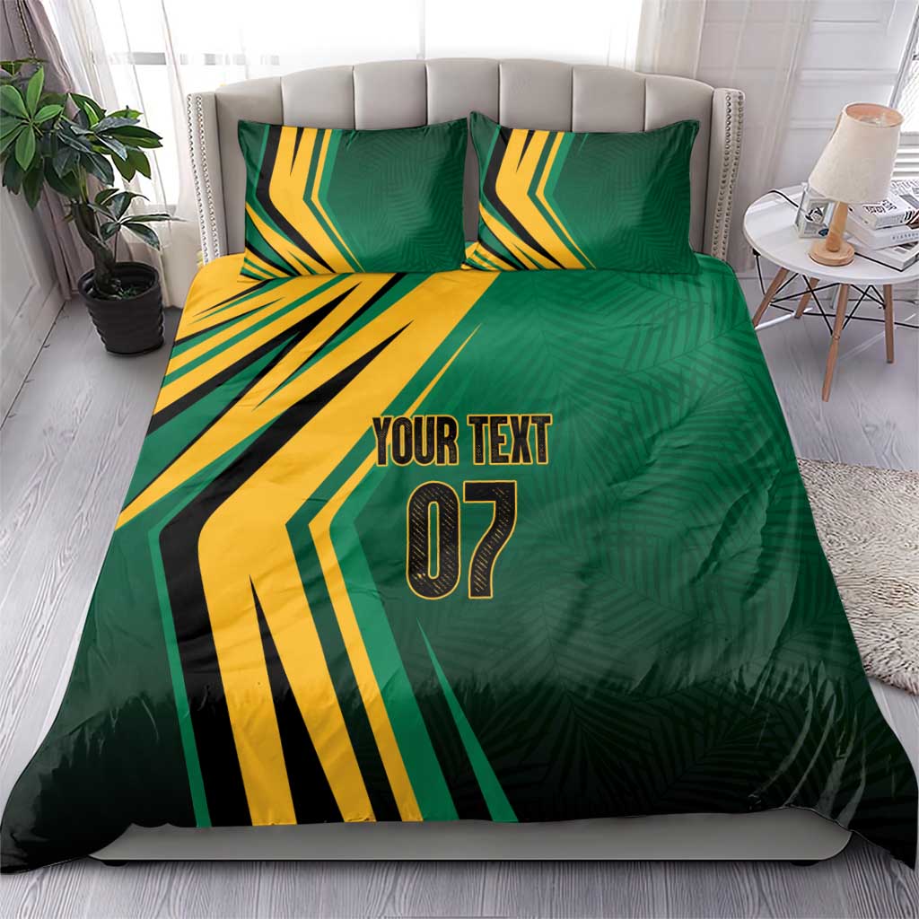 Afro-Jamaican Tropical Palm Personalized Bedding Set LT7