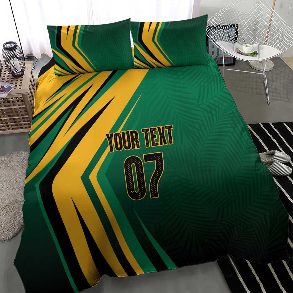 Afro-Jamaican Tropical Palm Personalized Bedding Set LT7