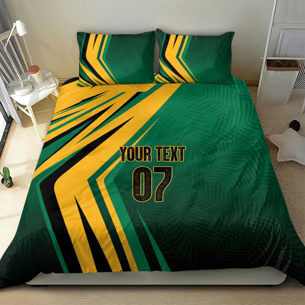 Afro-Jamaican Tropical Palm Personalized Bedding Set LT7