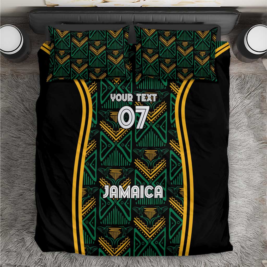 Afro-Jamaica Custom Bedding Set Reggae Boyz Ethnic Motifs LT7